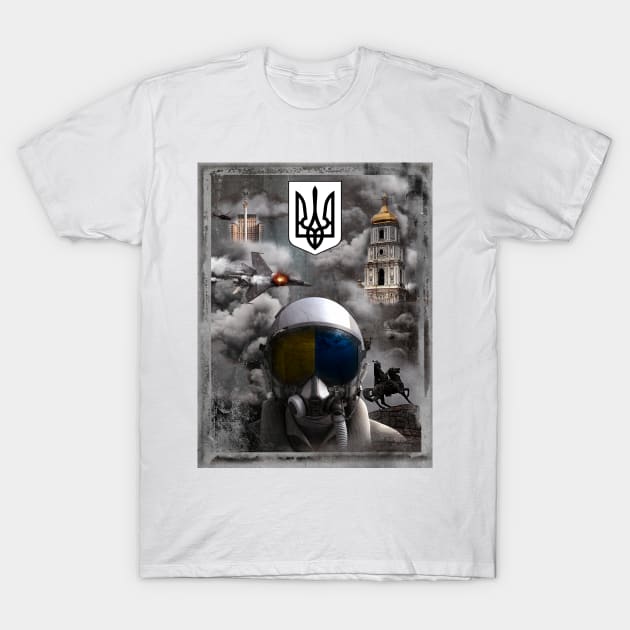 The ghost of Kiev T-Shirt by Elba from Ukraine